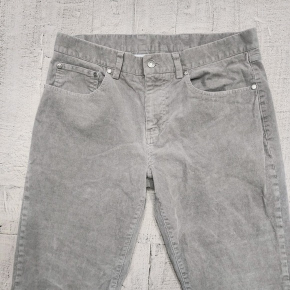 Brooks Brothers Gray Slim Fit Corduroy Cotton Stretch‎ Pants Men's Size 32x32 - Picture 3 of 9